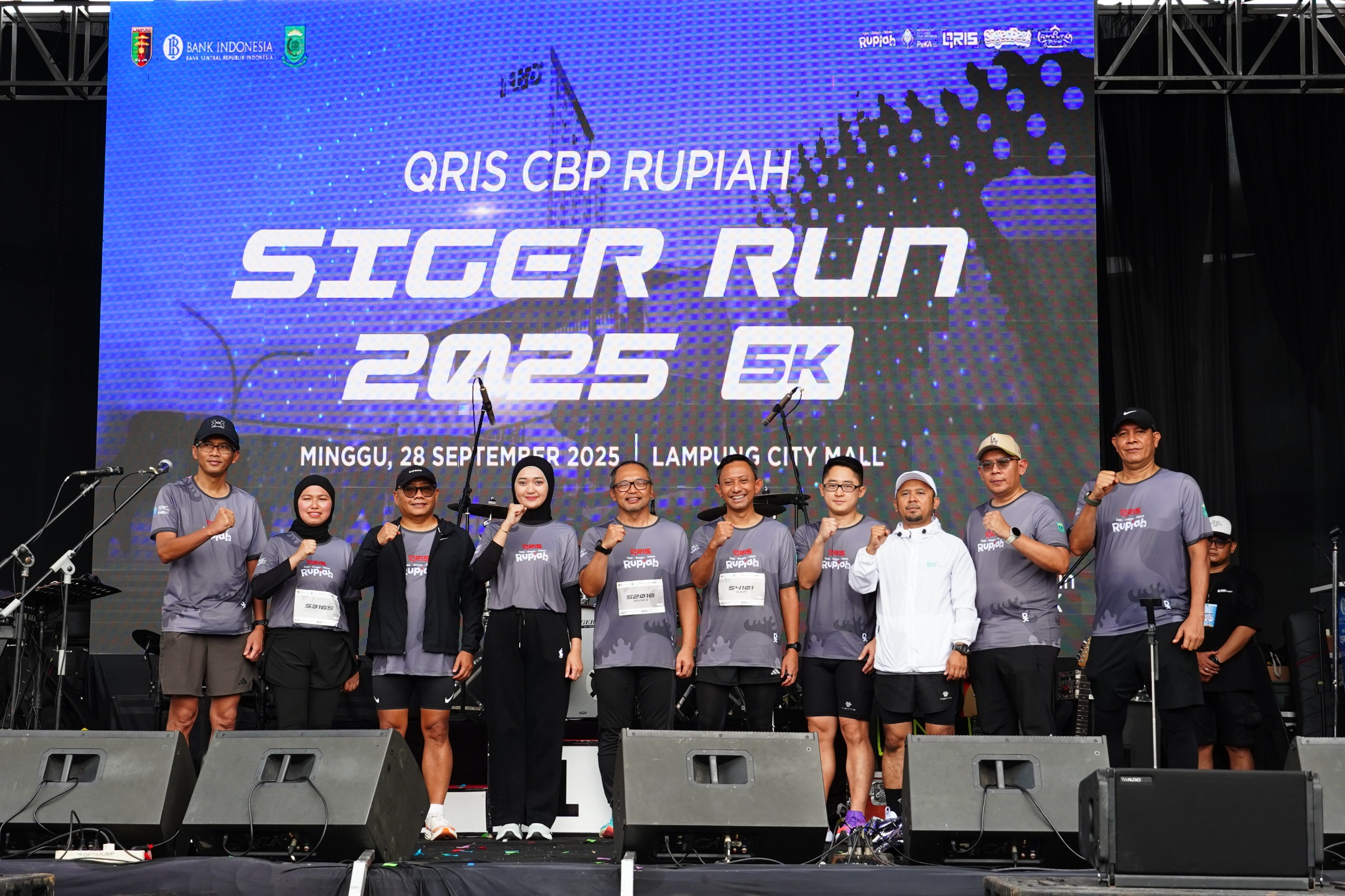 QRIS Tap Diluncurkan di Siger Run 2025, Wagub Jihan Ajak Masyarakat Melek Digital